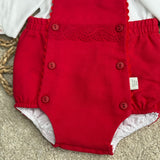 Baby Boy's Red Romper & Shirt