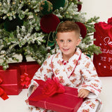 PRE-Order Boys’ Christmas Teddy Bear Quilted Dressing Gown