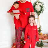PRE-ORDER Baby Boys Red Christmas Smocked Sleepsuit