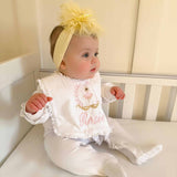 Girls Lemon Tutu Bow Headband