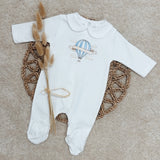 Baby Boys Hot Air Balloon Sleepsuit