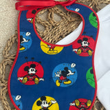 Personalised Mickey Mouse Baby Gift Set – Handmade Bodysuit & Bib
