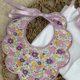 Blushing Blooms Lilac Personalised Handmade Baby Gift Set