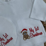 My 1st Christmas Teddy Bear Baby Set