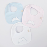 BabyGi Baby Angel Wing Bib - Grey