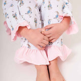 Girls Peter Rabbit Print Cotton Pjs