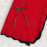 Perfect Little Thing Baby's First Shawl with Emerald Green Trim