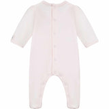 Emile Et Rose Girls Pink All in one with pink rosebud & Headband