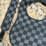 Baby's Grey & Black inspired Bib & Dummy Clip Set