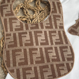 Baby’s Brown Inspired Sleepsuit & Bib Set