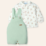 NEW SEASON Mac ilusion Boys Mint Green Knitted Dungarees & Top - 3 Months