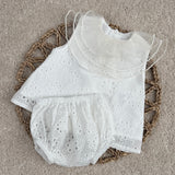 Baby Girls White Broderie Anglaise 2 Piece