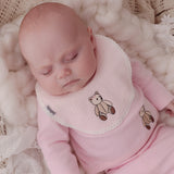 Luxury Pink Teddy Bear Baby Two Piece & Bib Gift Set