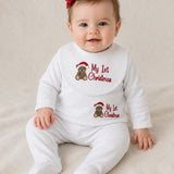 My 1st Christmas Teddy Bear Baby Set