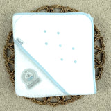Baby Boys Towel, Muslin & Dummy Clip Gift Set