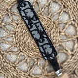 Baby's Jacquard Black Dior Bib & Dummy Clip Set