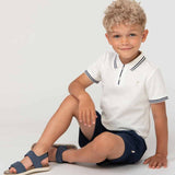 Caramelo Kids Boys Navy Blue Cotton Shorts Set