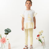 Girls Lemon Ballerina Leggings Set