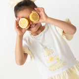 Girls Lemon Ballerina Leggings Set