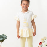 Girls Lemon Ballerina Leggings Set