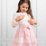 CARAMELO KIDS Girls Diamante Carousel Skirt Set