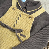 Boys Mac ilusion Knitted Dungarees & Top