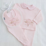 Baby Girls Pink Hot Air Balloon Set