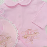 Baby Girls Pink Hot Air Balloon Set