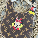 Baby’s Mini Mouse Leather Bib