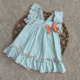 Mac ilusion Girls Stripe Summer Dress - 6 Months
