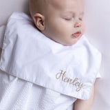 Baby Boys White Classic Summer Bib Romper