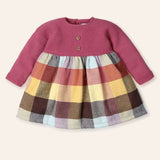NEW SEASON Mac ilusion Girls Checked Print Dress - 3 Month