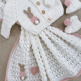 Flopsy Rabbit Handmade Cardigan and Blanket Set