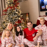 PRE-ORDER Girls Christmas Red Toile Print Pjs