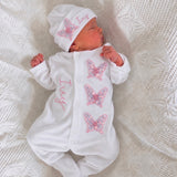 Baby Girls Sparkle Butterfly Baby Grow Set
