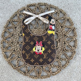 Baby’s Mini Mouse Leather Bib