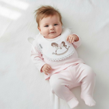 Baby Girls Pink Rocking Horse Set