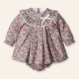 Girls Mac ilusion Vintage Flower Dress & Knickers 3 Months