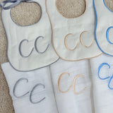 Baby unisex 5 Personalised Bibs & Muslin Set