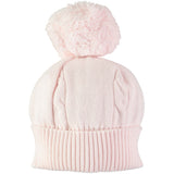 Emile Et Rose True Knit Cable Bobble Hat - Pink