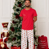 PRE-ORDER Personalised Daddy Christmas Teddy Bear Pyjama Set