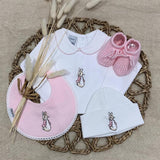 Flopsy Bunny Bodysuit Gift Set - Pink