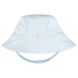 Emile Et Rose Boy's Blue Jersey Fisherman's Hat with chin strap