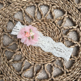 Baby Girls Lace Pink Flower Headband