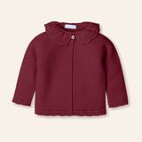 Mac Ilusion Knitted Collared Cardigan - Red
