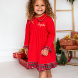 PRE-ORDER Girls Christmas Red & Tartan Nightie
