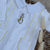 Peter Rabbit White & Lemon Sleepsuit