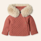 NEW SEASON Mac Ilusion Rust Faux Furr Jacket