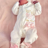 Baby Girls Hand Picked Sleepsuit Set