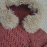 NEW SEASON Mac Ilusion Rust Faux Furr Jacket